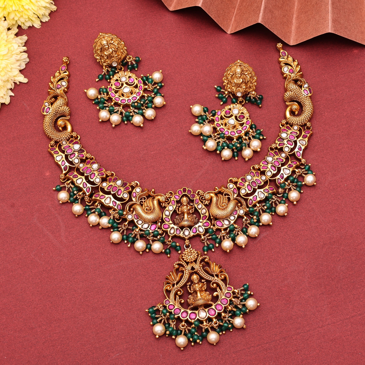 3D Laxmi Necklace